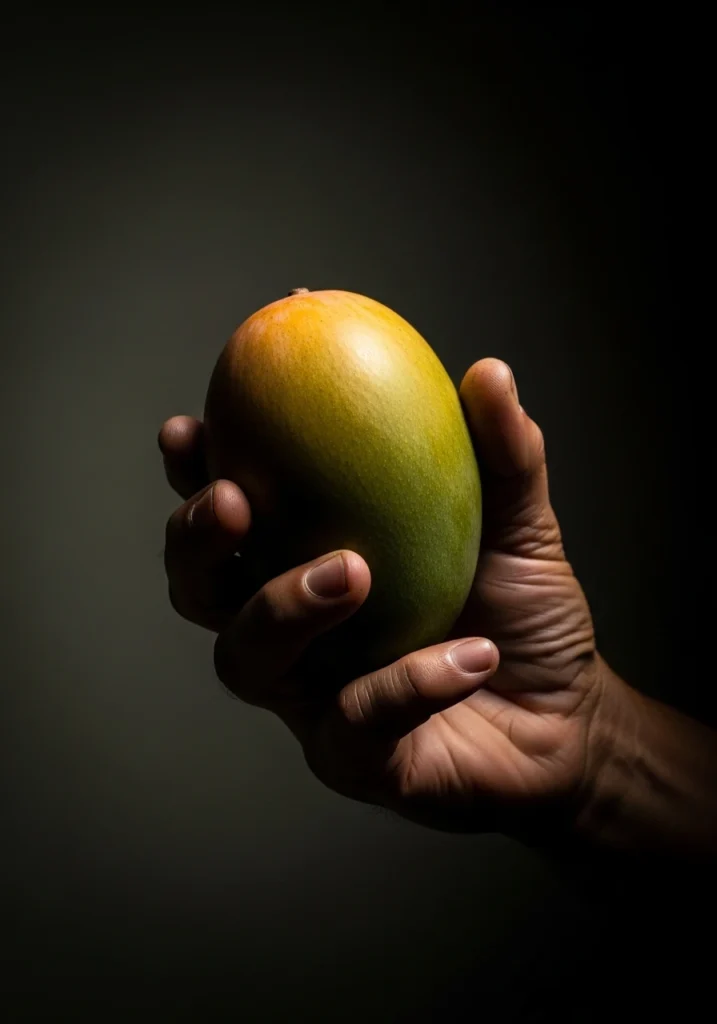 farmer hand cradling ripe mango 202605020132